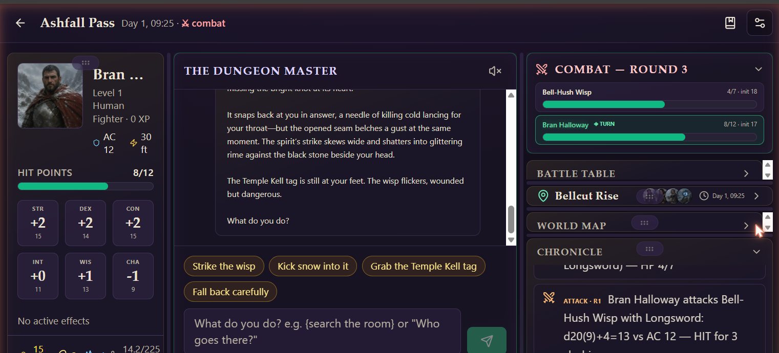 Chronicle entry of an attack roll: d20(9)+4=13 vs AC 12, a hit for 3 slashing damage